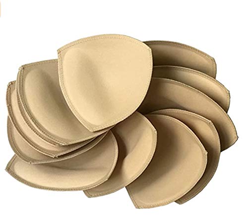 Fengyuan 6 Pares Inserto de Almohadilla de Sujetador removible (Beige) para Sujetador Deportivo y Parte Superior de Bikini