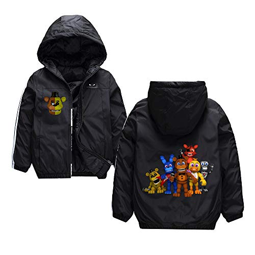 Five Nights at Freddy'S Abrigos Chaqueta Wadded de Dibujos Animados de Prendas de Vestir Exteriores Popular Abrigo Estampado Ocio Baggy Trench Coat Unisex Five Nights at Freddy'S Sudaderas