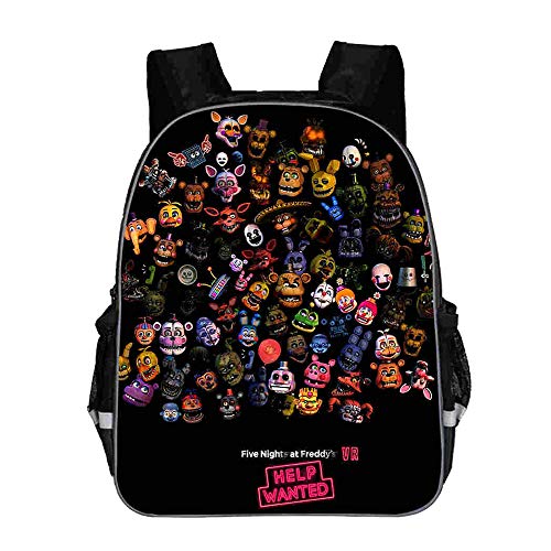 Five Nights at Freddy'S Mochilas Mochila de Moda Mochila de Viaje al Aire Libre Resistente al Agua Campus Escolar Mochila de Viaje para Hombres Unisex Five Nights at Freddy'S Mochilas Tipo Casua