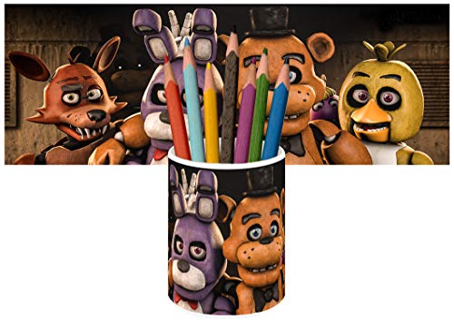 Five Nights at Freddy's Portalápices Vaso Cerámica Pencil Holders Ceramic Glass