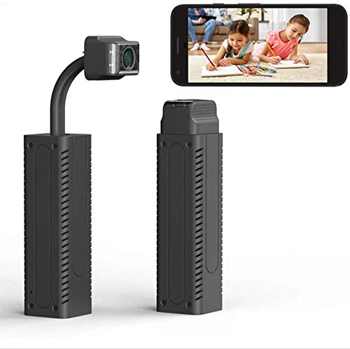 FiveSky Mini cámara espía 1080P WiFi cámara de Video Oculta 150 ° cámara retráctil de Gran Angular HD con batería para vigilancia de Seguridad Interior