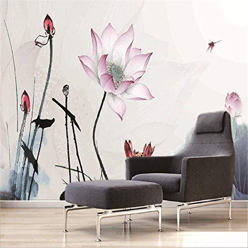 Fotomural Papel Pintado Fotográfico Loto 250x175 cm Tipo Fleece no-trenzado Salón Dormitorio Despacho Pasillo Decoración Murales Moderna de Disen.