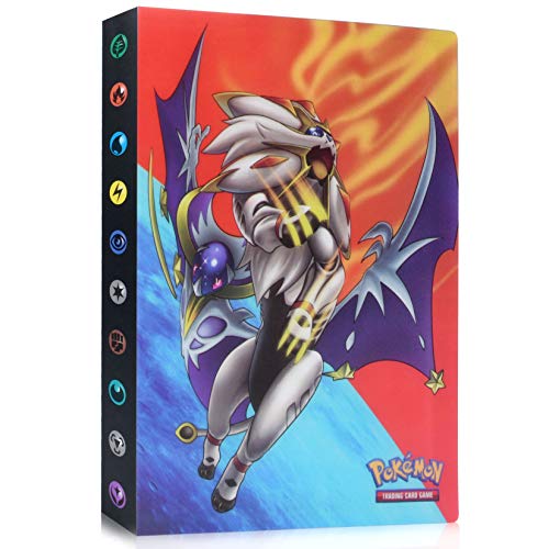 Funmo Pokemon Cartas Álbum, Comercio Tarjeta Álbum, Carpeta de Titular de Tarjetas de Pokemon, GX y EX Cartas Pokemon Álbum, Pokemon Cards Album Protección, 30 páginas 120 Tarjetas Dobles (Blastoise)