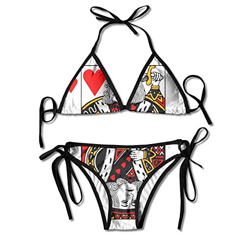 Funny Poker Sexy Bikini Set Swimsuits Bathing Suits