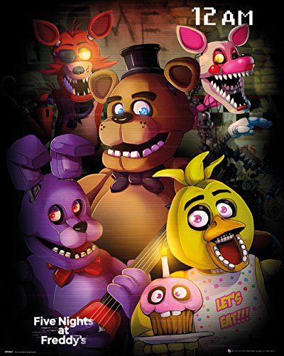 GB eye LTD, Five Nights at Freddy's, Group, Minipóster, 40 x 50 cm, madera, varios, 65 x 3,5 x 3,5 cm