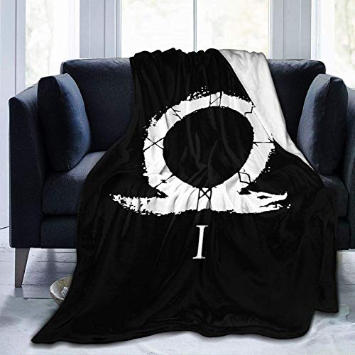 God of War Emblem Mantas de Franela de Microfibra Reversibles súper Suaves para sofá, Cama, sofá Ultra Lujoso, cálido y Acogedor.