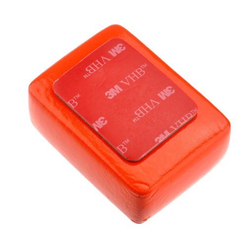 Goliton Floaty Float Box Esponja con adhesivo 3M anti-fregadero para GoPro HD Hero 1 / Hero 2 / Hero 3 / Hero 3 + / Hero 4- Red