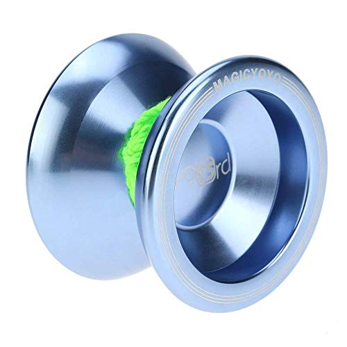 GPWDSN Metal Yoyo 8 Ball KK Bearing T5 Aleación de Aluminio Yoyo Ball Toys Diabolo Professional Yoyo Set para niños Adultos (Color: Azul Cielo), Escritorio yo-yo Delgado