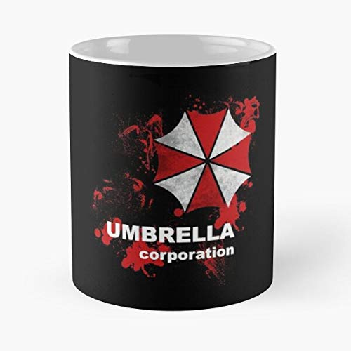 GrimDC Resident Re3 Raccoon Corporation Umbrella City Evil 2 Re2 Nemesis Taza de café con Leche 11 oz