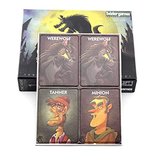 GXLO Una Noche ultimo Hombre Lobo Tarjetas de Juego Tarjetas de Juego Juego de Fiesta Juegos de Mesa de Tarjetas Partido Juego Familiar de 3 a 10 Jugadores.