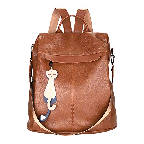 HALOVIE Mochila Antirrobo para Mujer Impermeable Bolsos Bandolera Casual Monedero Cuero de PU Bolsa de Hombro Escuela Viaje Compras Señoras Bolsos de Mano Escolares Gran Capacidad Ligera Moda Regalo