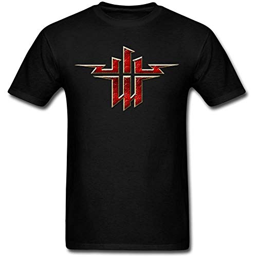 Handsome Wolfenstein Emblem Design Logo Male Clothing Black M