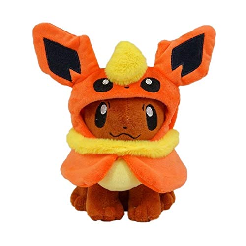 HEAGREN Pokémon 30 cm Pikachu Vaporeon Eevee Jolteon Umbreon Espeón Sylveon Peluche de Peluche Doll Soft Muñeca Muñeca Regalo para niños Navidad (Color : Flareon 17 20CM)