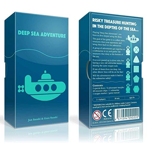 Hinder Juegos de cartas divertidas, juego de aventura en el mar profundo, versión inglesa de la aventura del mar profundo juegos de mesa para 2-6 personas
