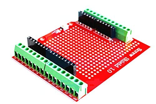 ICQUANZX Proto Tornillo Shield montado Terminal Terminal Prototipo Placa de expansión Fuente de Apertura Botón de reinicio PCB Placa Desnuda para Arduino