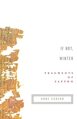 If Not, Winter: Fragments of Sappho (Vintage Contemporaries)