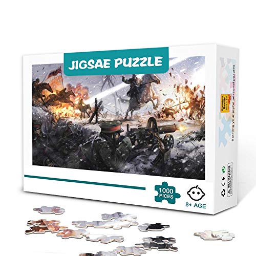 Il brutale bombardamento della seconda guerra mondiale-1000 pezzi Puzzle per adulti Gioco per famiglie in legno Antistress Difficile sfida Puzzle per bambini Adulti 75x50 cm