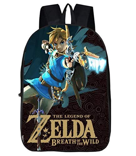 Imcneal Anime The Legend of Zelda Mochila para niños y niñas, mochila escolar para mujeres y hombres, mochila de viaje para ordenador portátil