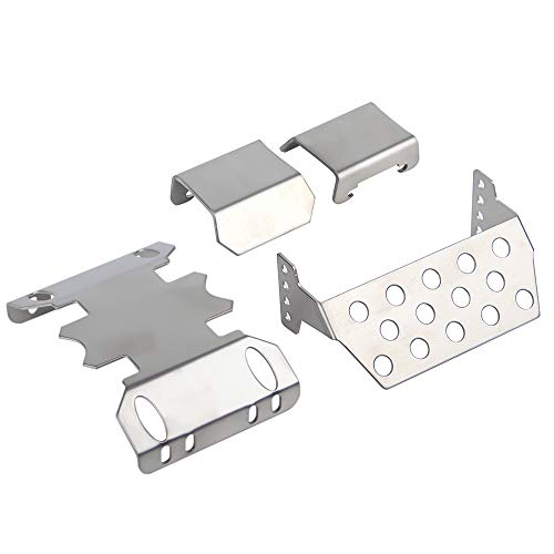 INJORA RC Skid Plate Set, RC Conjunto de Armaduras de Chasis para 1/10 RC Crawler Axial SCX10 II 90046 90047 90059 90060