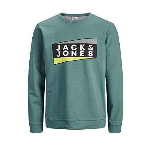 Jack & Jones Jcoanton Sweat Crew Neck Sudadera, Atlántico Norte, L para Hombre