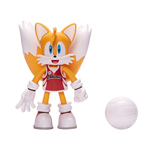 Jakks Pacific - 40250 - Figura TAILS Zorro Con balón Blister oficial original Jakks Pacific SONIC Hedgehog - Naranja - 10cm