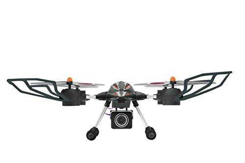 Jamara 422007 - Oberon Altitud AHP HD cámara Quadrocopter, Negro / Rojo