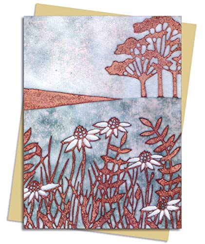 Janine Partington: Copper Foil Meadow Scene Greeting Card: Pack of 6 (Greeting Cards)