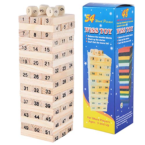 Jenga-Juguetes de Bloques de construcción para niños-Juguetes educativos para niños-Juguetes de Rompecabezas de Bloques de construcción-Juguetes de apilamiento de Bloques de construcción