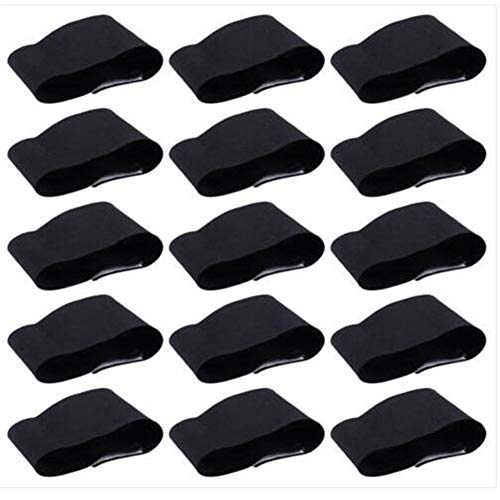 Jinxuny 15pcs Negro elástico Banda de Brazo Respeto fútbol Brazalete Negro elástico de fútbol Banda de Brazo para jóvenes y Adultos Respeto Funeral Funeral Deporte Equipo