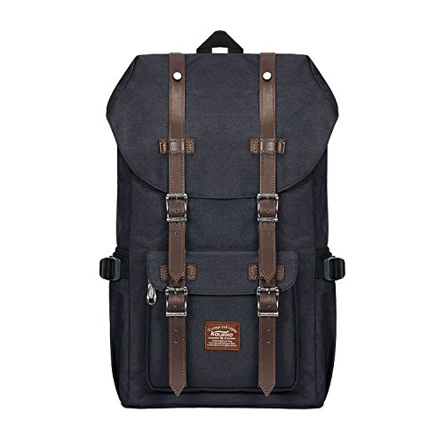 KAUKKO Mochilas Tipo Casual Compartimento para 15" Portátil 20 litros Negro