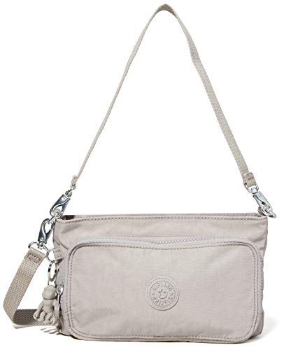 Kipling Myrte, Crossbody para Mujer, Grey Grau, 4.5x24x14.5 cm (LxWxH)