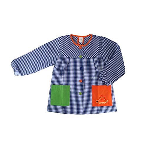 Kiz Kiz Bata Escolar Infantil Multicolor Baby Infantil de Cuadros - (4-5 años, Azul)