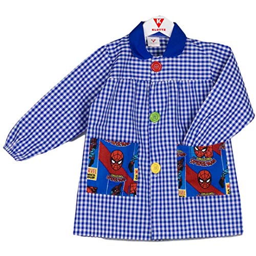 KLOTTZ - BABI SPIDERMAN MANDILON GUARDERIA Niñas color: AZUL talla: 4