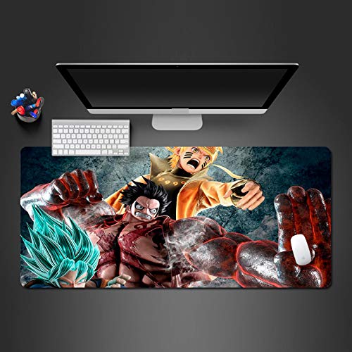 klsdKKKDM XXL Tappetino per Mouse da gioco esteso 800x400mm Anime Samurai Superhero Base in Gomma con Superficie liscia, trattamento Resistente all'acqua e all'usura, prolunga, tappetino da scrivania