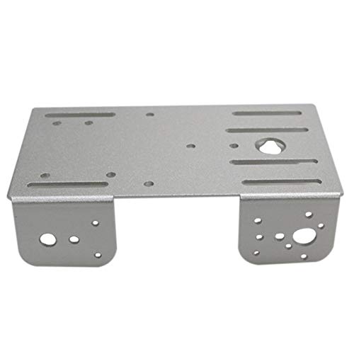 LANGPIAOEZU Ancho Panel de Metal 135x75x35mm para Arduino Smart Robot Tank Chassis Part Bueno (Color : Silver)