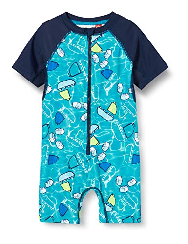 LEGO Wear Lwalbert UV Einteiler Lsf 50 Plus Camiseta de natación, Azul (Dark Navy 590), 95 (Talla del Fabricante: 80) para Bebés
