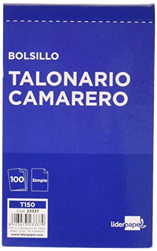 Liderpapel T150 23337 - Talonario 10 talonarios total 1000 hojas