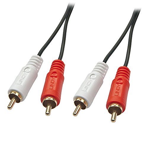 Lindy 35662 cable de audio 3 m 2 x RCA Negro, Rojo, Blanco - Cables de audio (2 x RCA, Macho, 2 x RCA, Macho, 3 m, Negro, Rojo, Blanco)