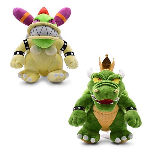 LINQ Homedecor de Juguete de Felpa Juego de 2 12?Cm Bowser Bowser Koopa Bowser Rey Felpa de Juguete de Regalo for la Oscuridad muñecas for los niños Qianmianyuan