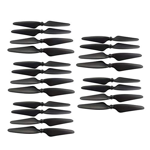 Lucsiky Hélice 20PCS para MJX Bugs 3 Pro B3 Pro HS700 HS700D repuestos sin escobillas para Aviones de Cuatro Ejes hélice Drone Negro