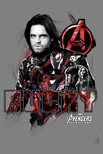 Marvel Avengers Infinity War Bucky Crew Graphic: Notebook Planner -6x9 inch Daily Planner Journal, To Do List Notebook, Daily Organizer, 114 Pages