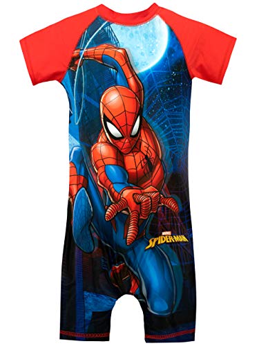 Marvel Bañador para Niño Spiderman Rojo 3 a 4 Años