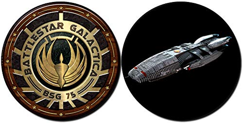 MasTazas Battlestar Galactica Estrella De Combate Posavasos x4 Coasters