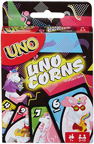 Mattel Games Juego de Cartas de Unicornio FNC46 – UNO (Uni) Corns, Adecuado para 2 – 10 Jugadores, Juegos de Cartas a Partir de 7 años