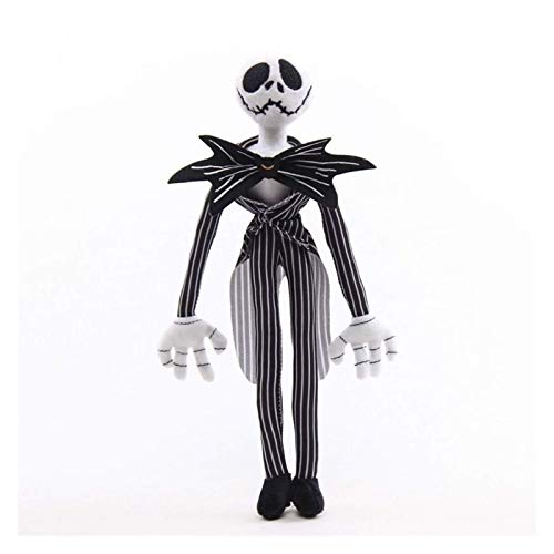 MAZ Pesadilla de Juguete de Peluche Antes de Navidad Anime Muñeca de Peluche Jack Skellington Ghost Dog Zero Jack Peluche Muñecas Rellenas Juguetes para Niños Regalo,Jack (30Cm)