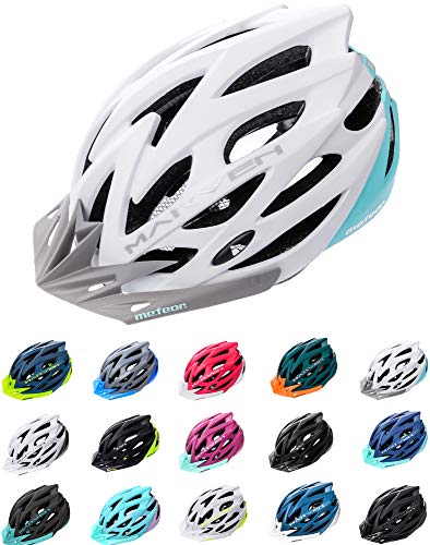 meteor Casco Bicicleta - Helmet Ciclismo para Jóvenes y Adulto Bicicleta Patineta Skate Patines Monopatines - Bici Accesorios - El diseño Ligero - Muchos Patrones - Marven