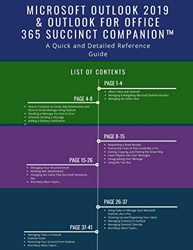 Microsoft Outlook 2019 & Outlook for Office 365 Succinct Companion™: A Quick and Detailed Reference Guide