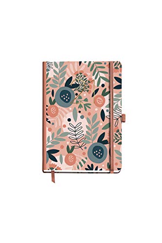 MIQUELRIUS - Agenda 2021 Pink Forest - Catalán, Día Página, Papel 70g, Cubierta Rígida Cartón, Color Flores Rosa, Tamaño 168 x 122 mm (dp)