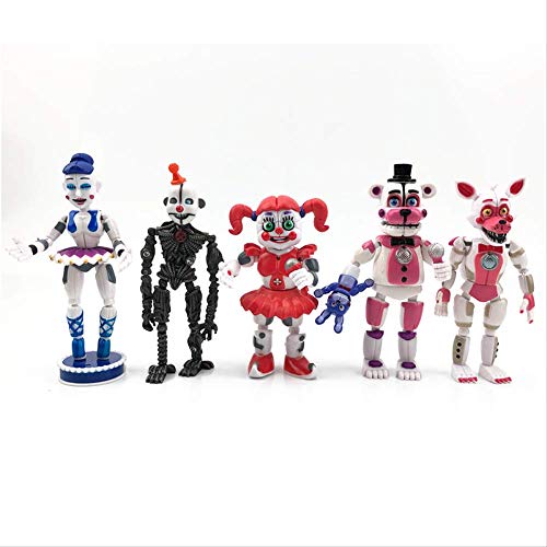 Missyou Five Nights At Freddy'S Sister Location Funtime Foxy Ballora Puppet Nightmare Freddy PVC Figura De Acción Juguetes 12-15Cm