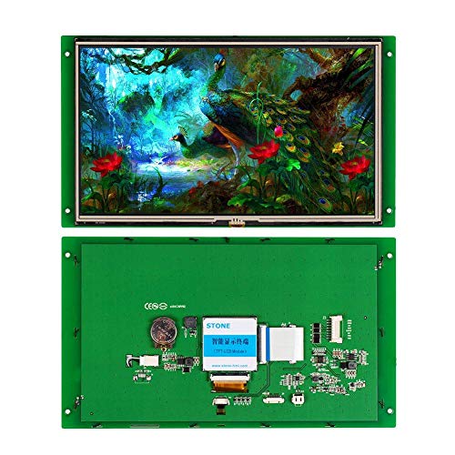 Módulo HMI TFT LCD de 10.1 Pulgadas de mostrador Pantalla resisitiva en Serie táctil de Interfaz Display